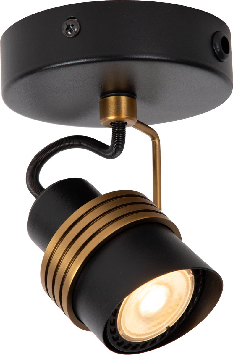 Lucide tundran - faretto da soffitto (lampada da soffitto) - 1xgu10 - nero
