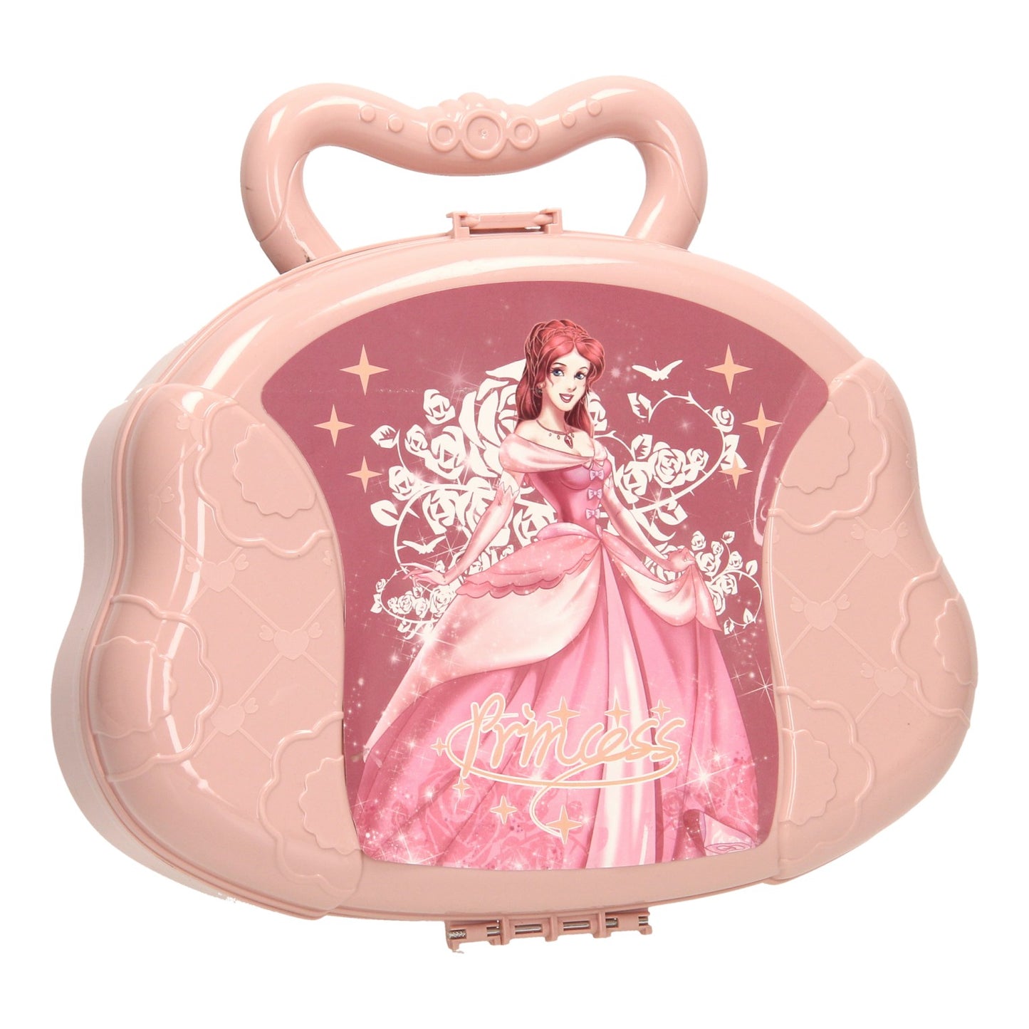 Tavolo da toeletta di bellezza rosa in custodia da gioco