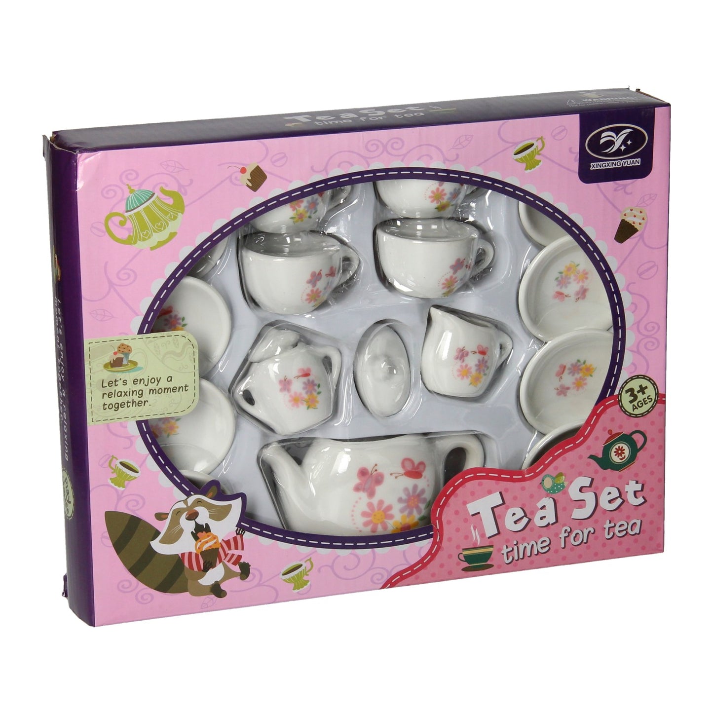 juego de té de porcelana, 23dlg.