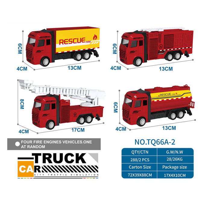 Tirare indietro il camion rosso