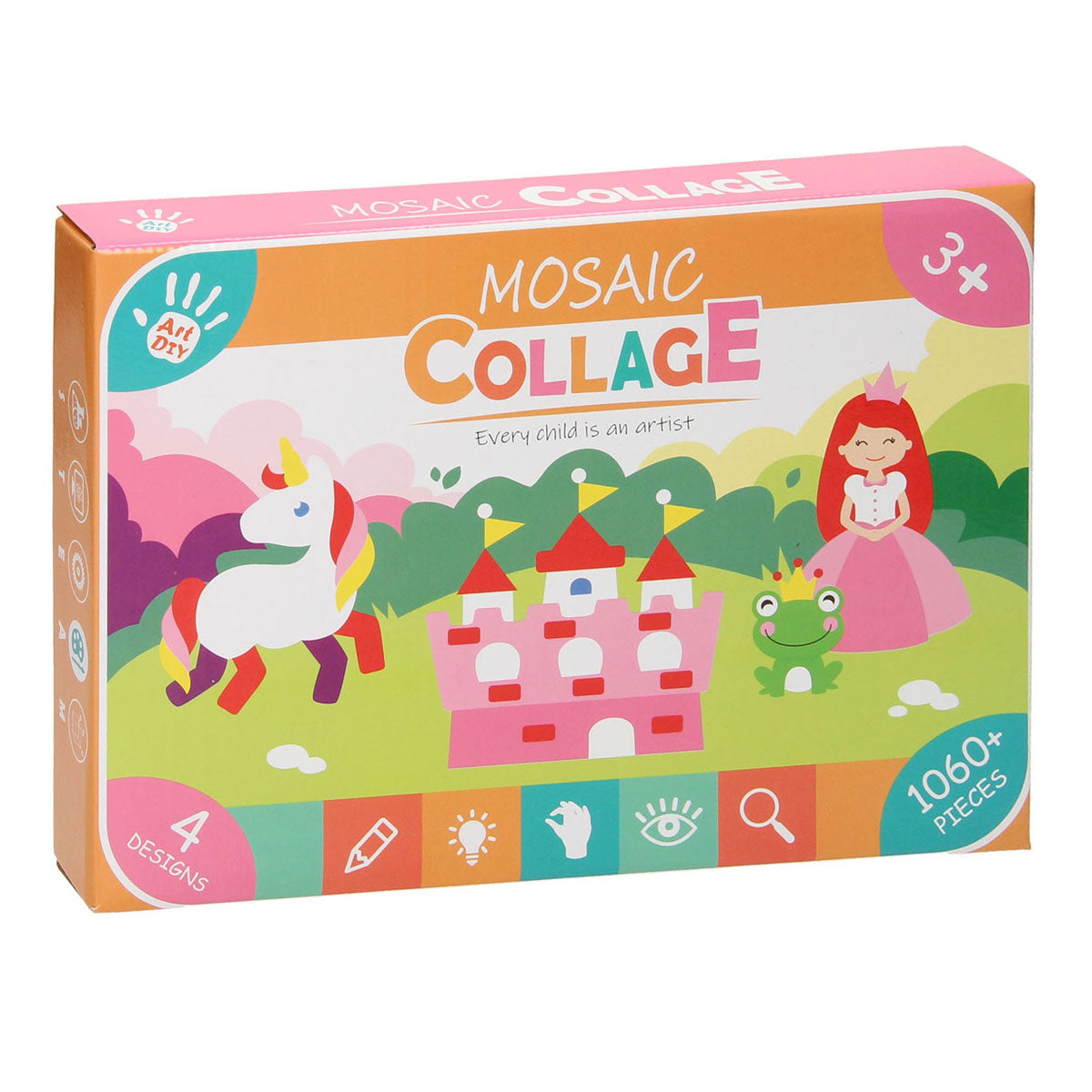 Kit artigianale per principessa collage mosaico