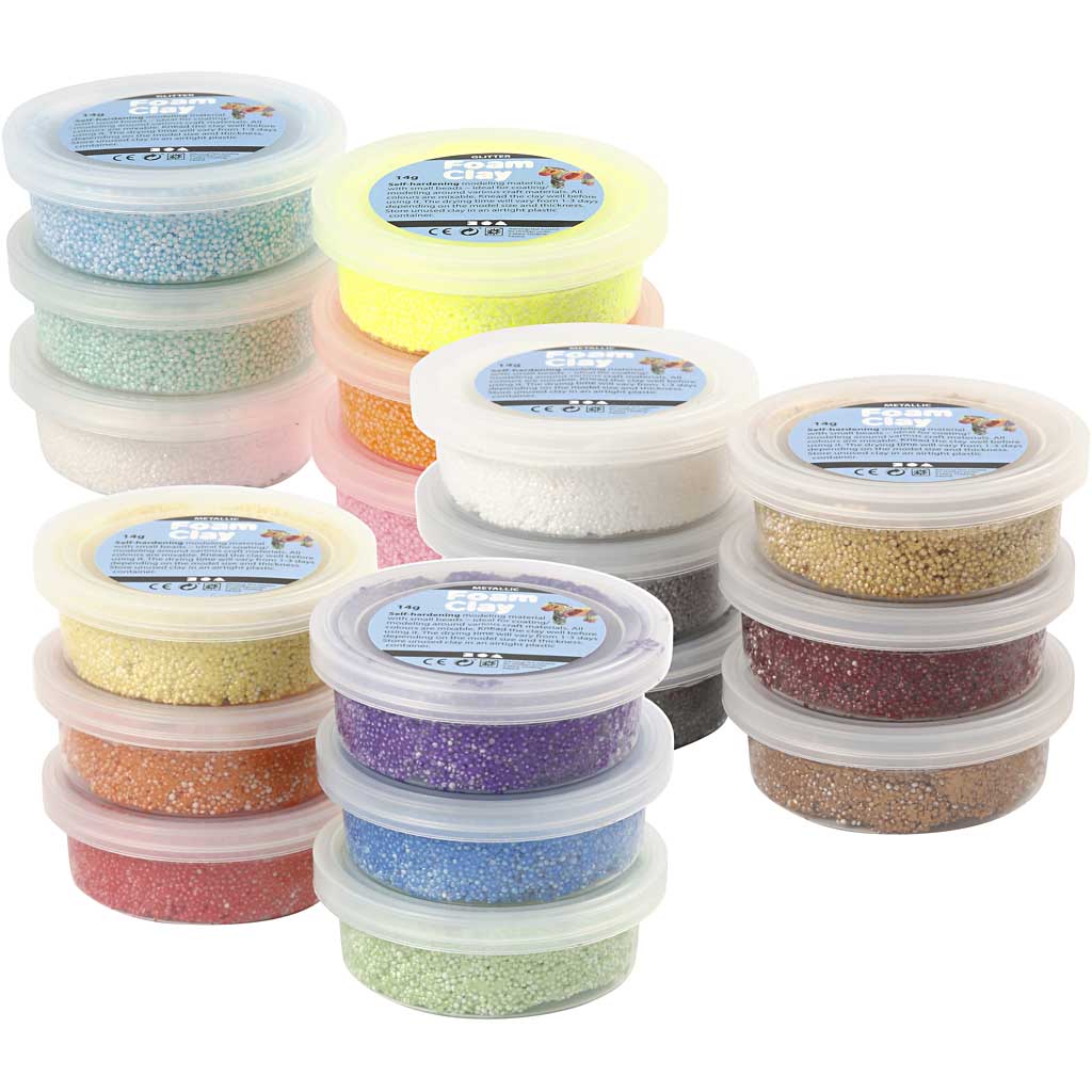 Foam Clay ®, varios colores, caja de 3x30 1 caja