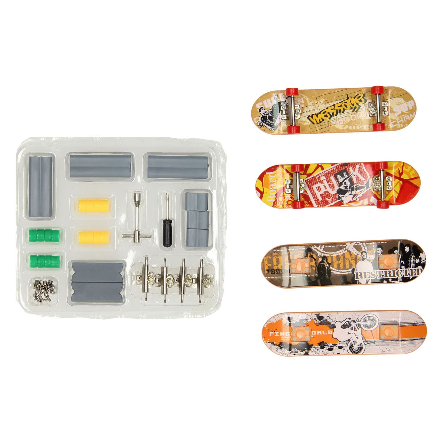 set di skateboard di dito