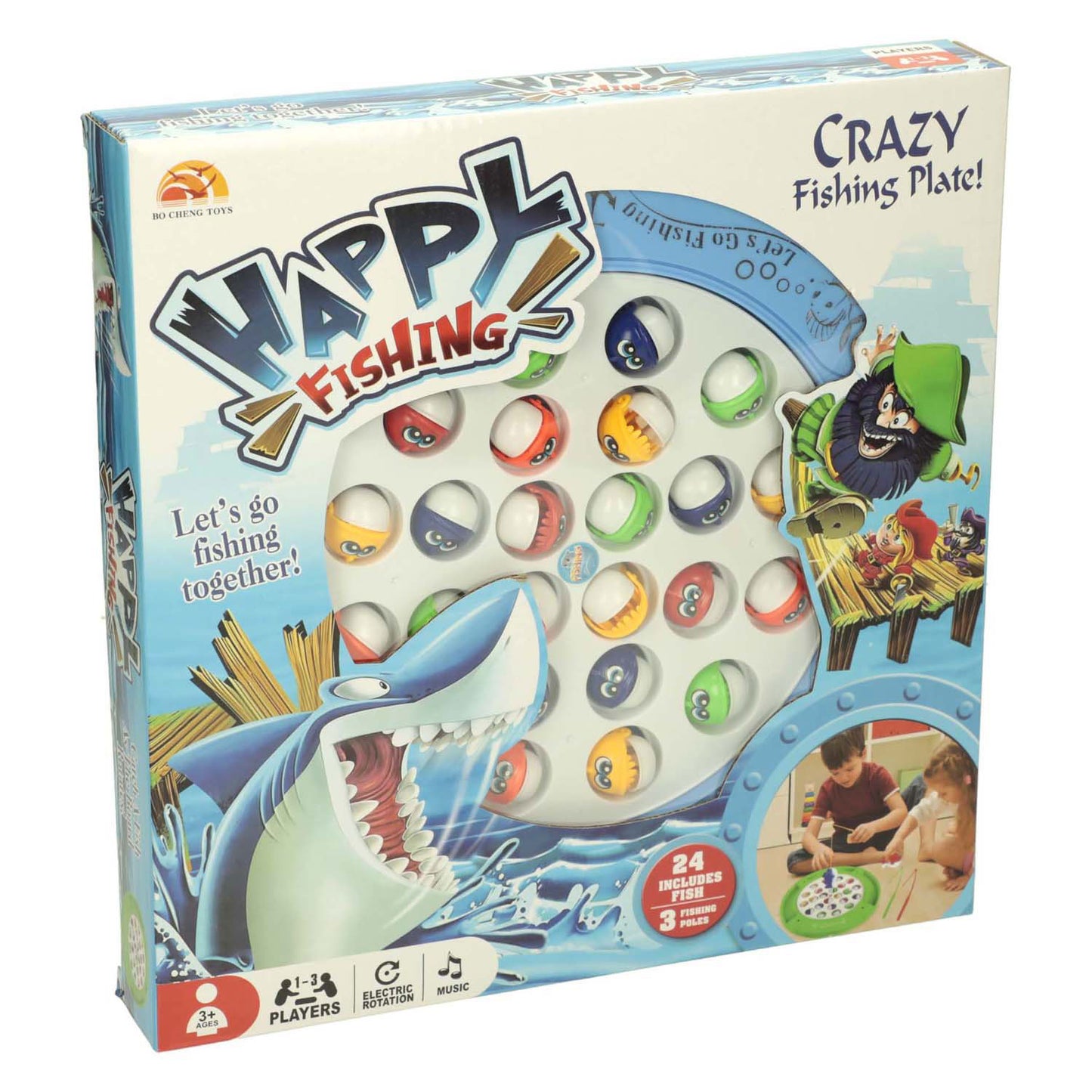 Juego de pesca magnético con música.