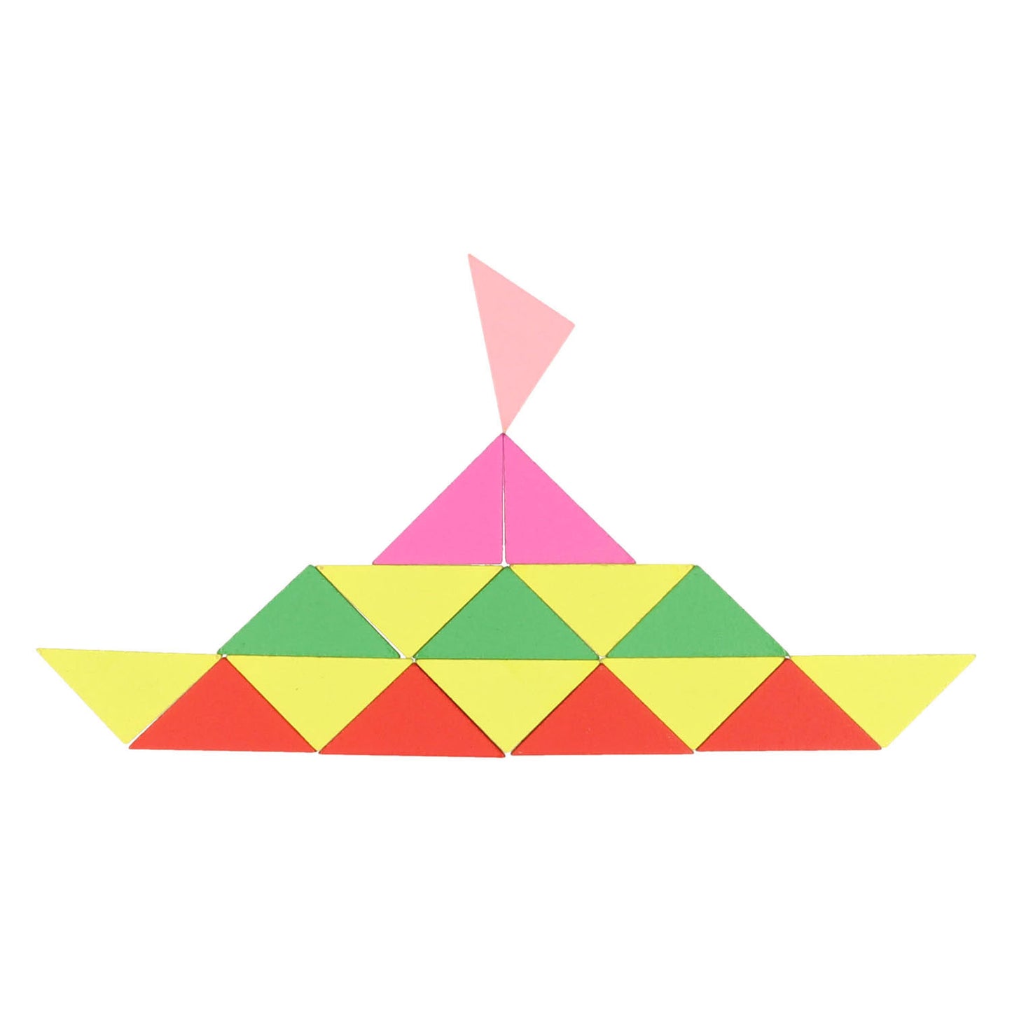 Triangoli tangram in legno