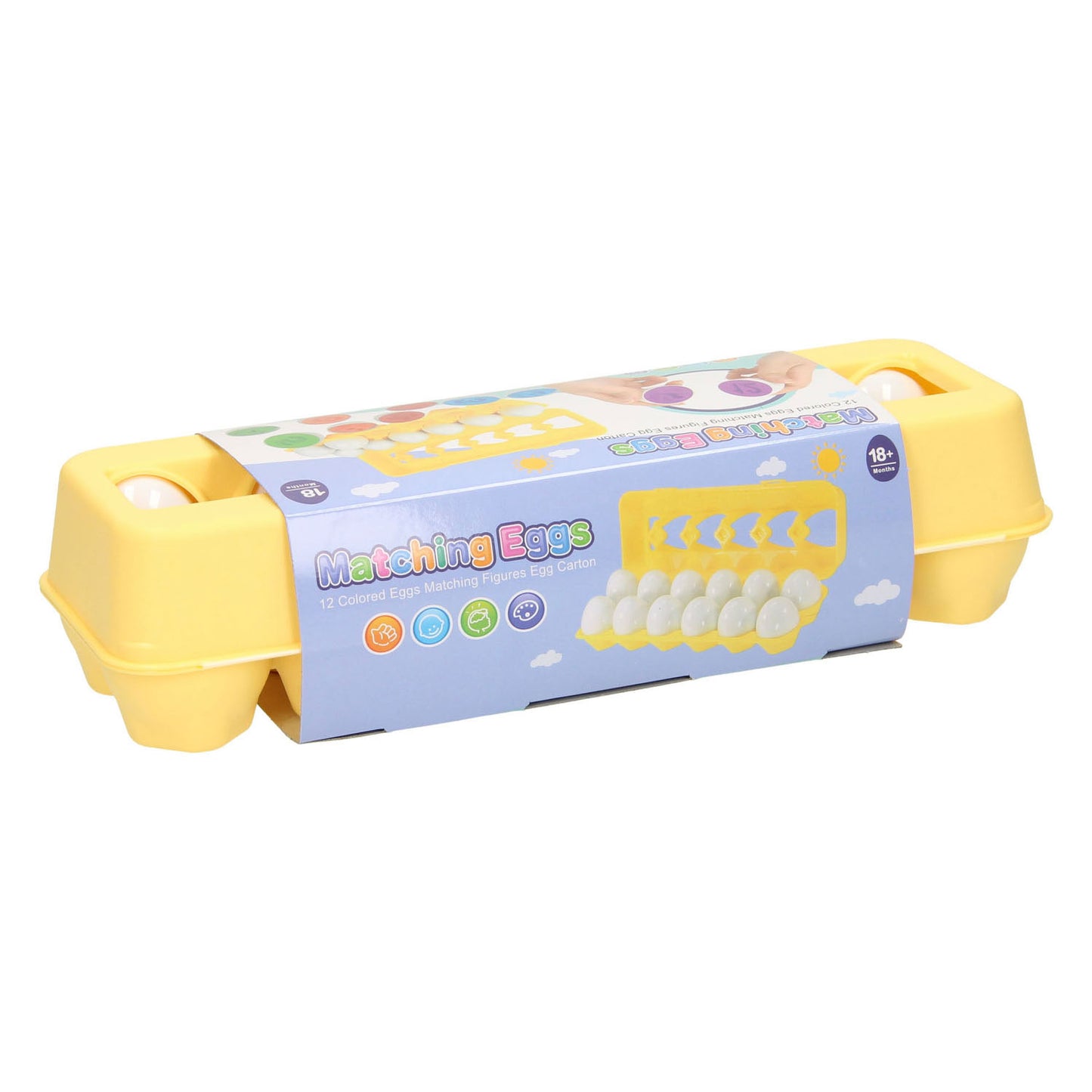 Set di figure di uova abbinate