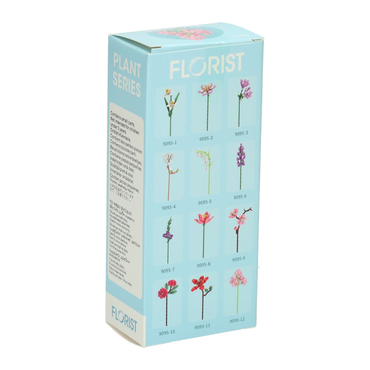 Set per la costruzione di fiori rosa - 227 pezzi.