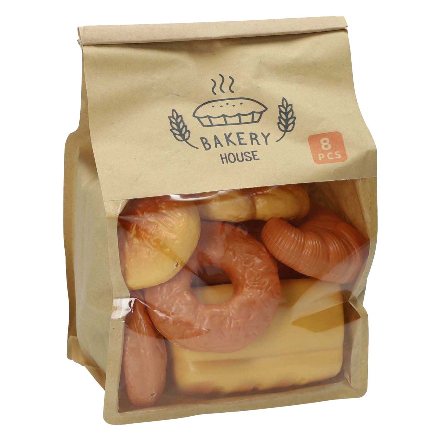 Rollos de juguete en bolsa de papel - 8ud.