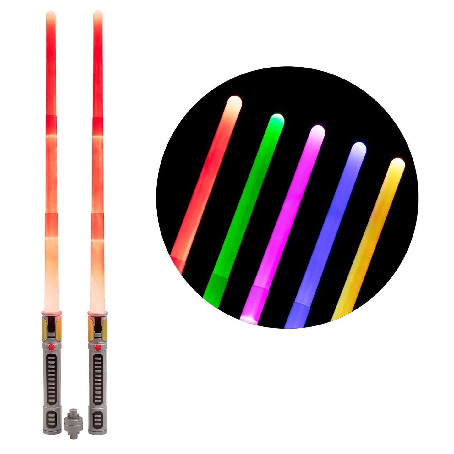 Spada spaziale con luce e suono - 2 pz.