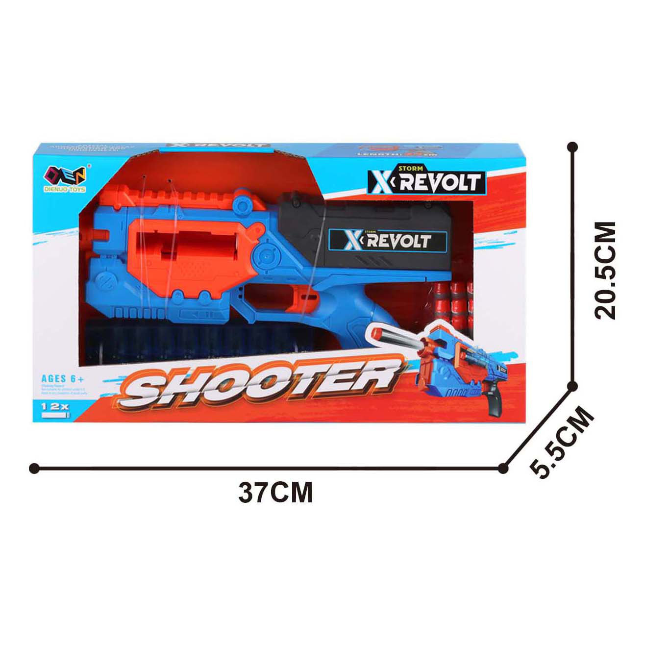 Shooter x revolt - con 12 flechas suaves