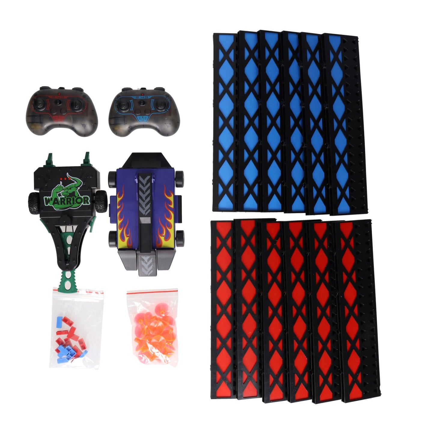 Robots de batalla controlados por RC: juego de 2 robots y arena
