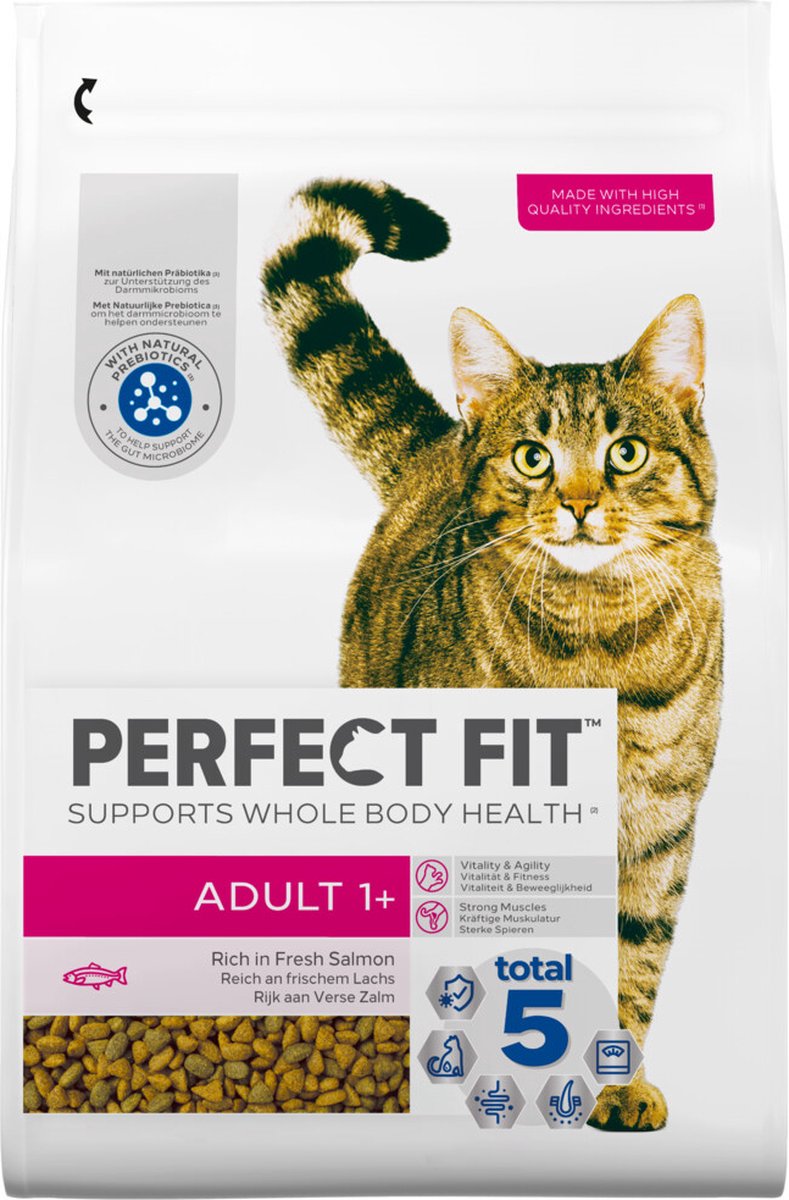 Perfect fit adult - comida para gatos - salmón - 3 x 2,8 kg