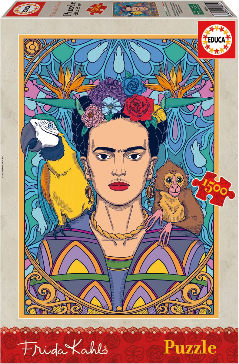 Educa - puzzel - 1500 stuks - frida kahlo