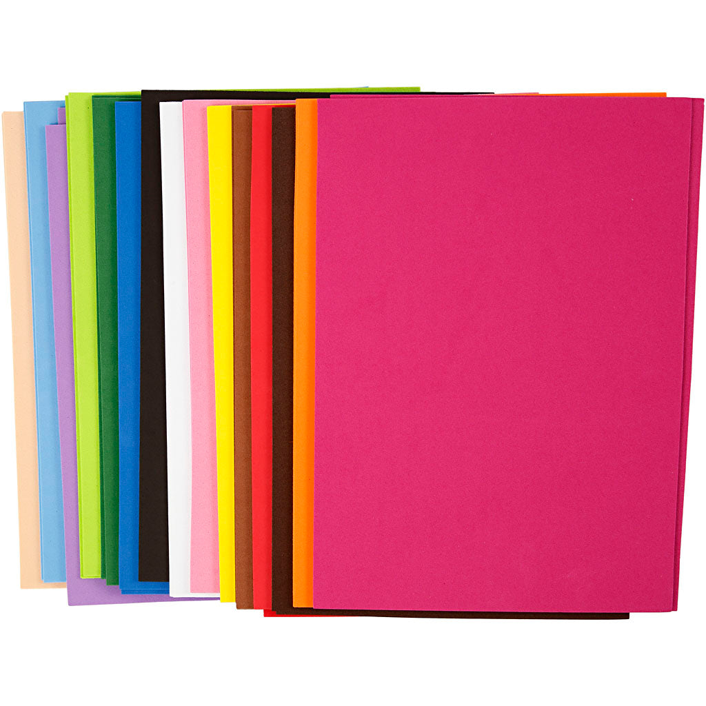 Creative Company Eva FOUM Sheets Color A4, 30 fogli