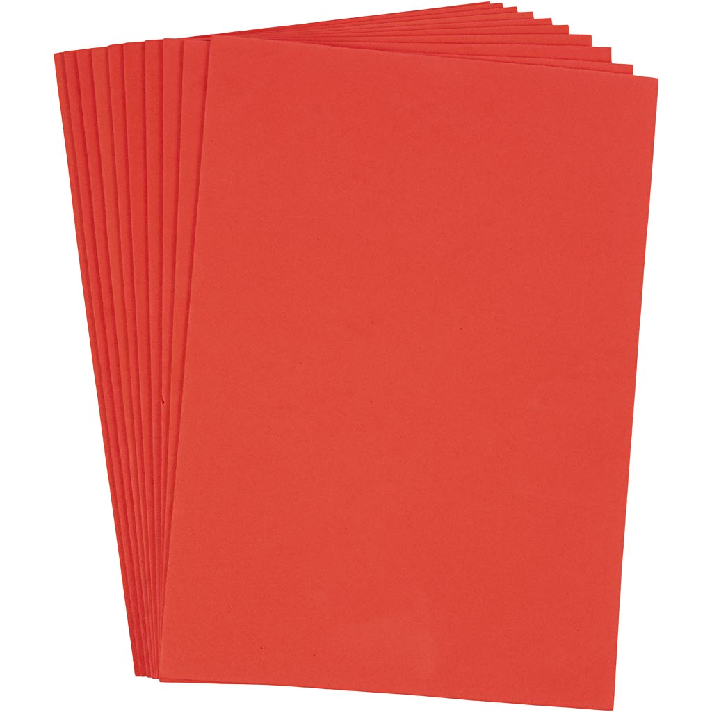 Creativ Company Eva Foam Sheets Red A4, 10st.