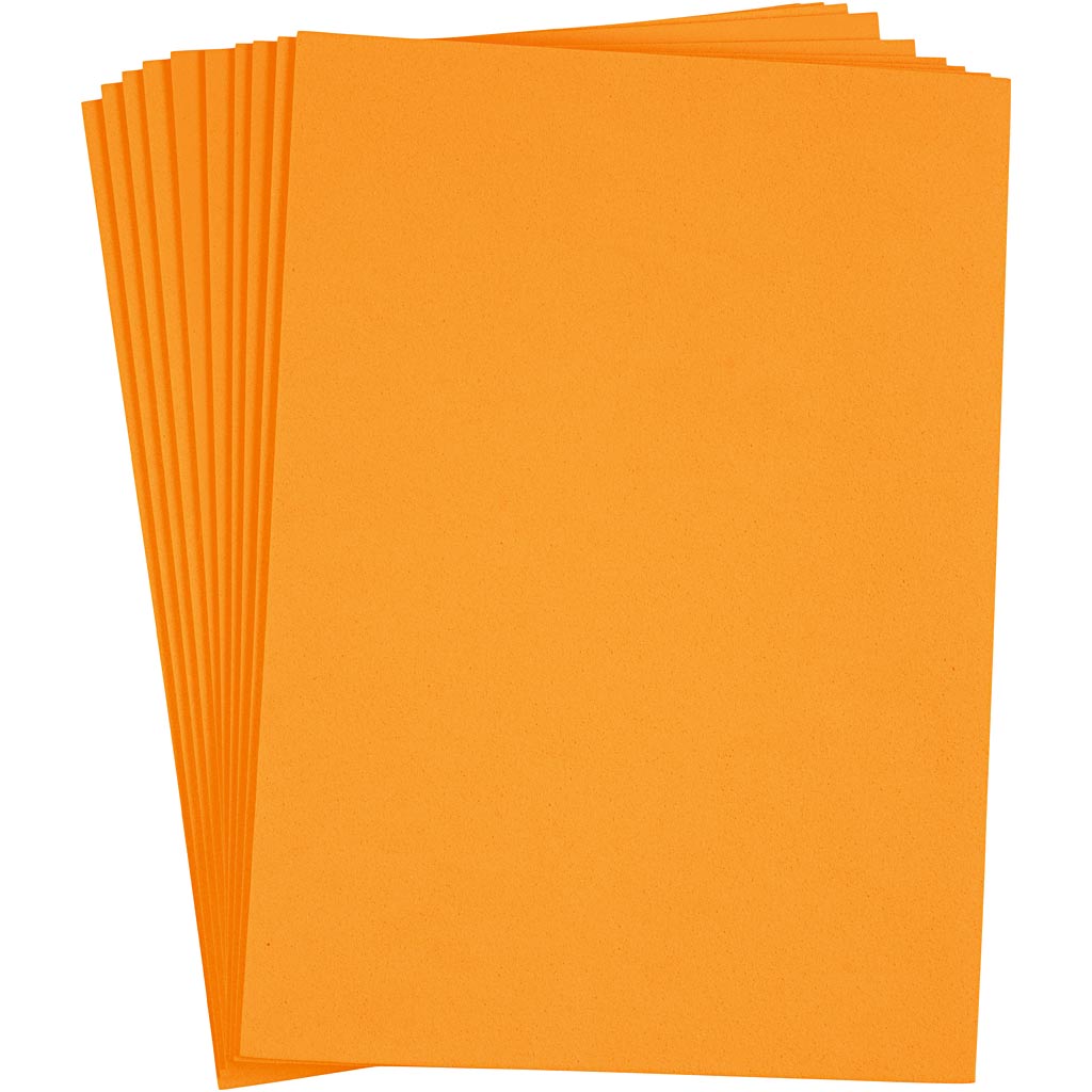 Creativ Company Eva Foam Sheets Orange, A4, 10st.