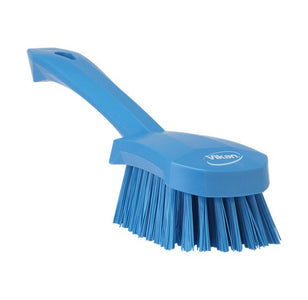 Spazzola per piatti Vikan manico corto blu (1 pezzo)