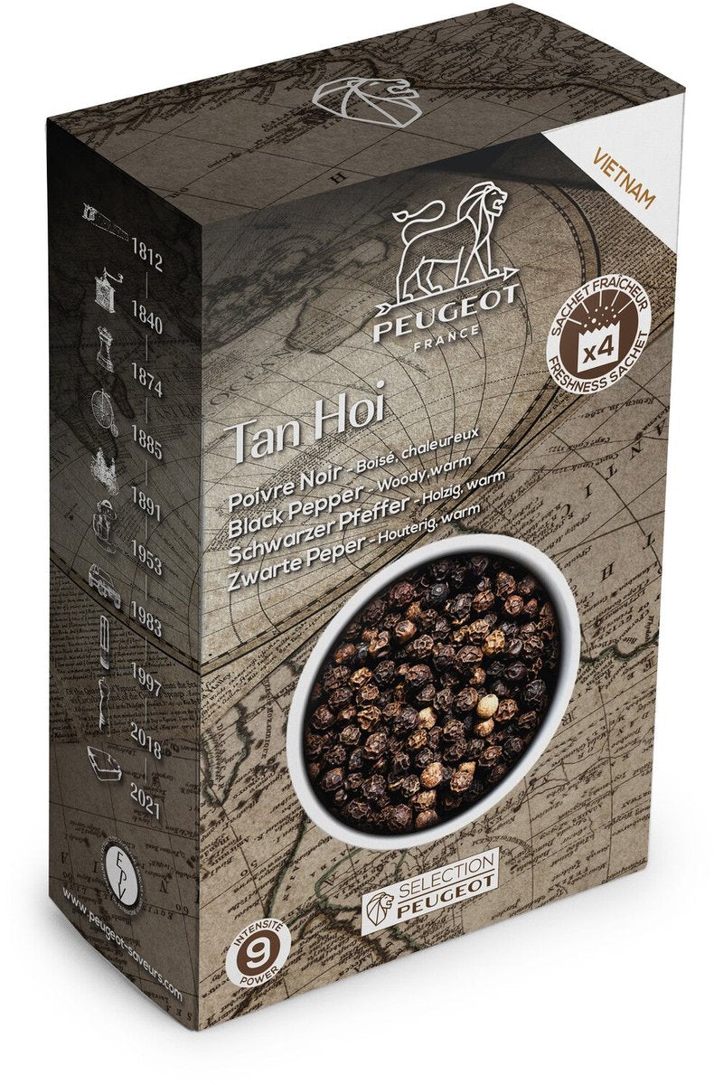 Bustine di pepe nero Peugeot tan hoi - 4x20 g