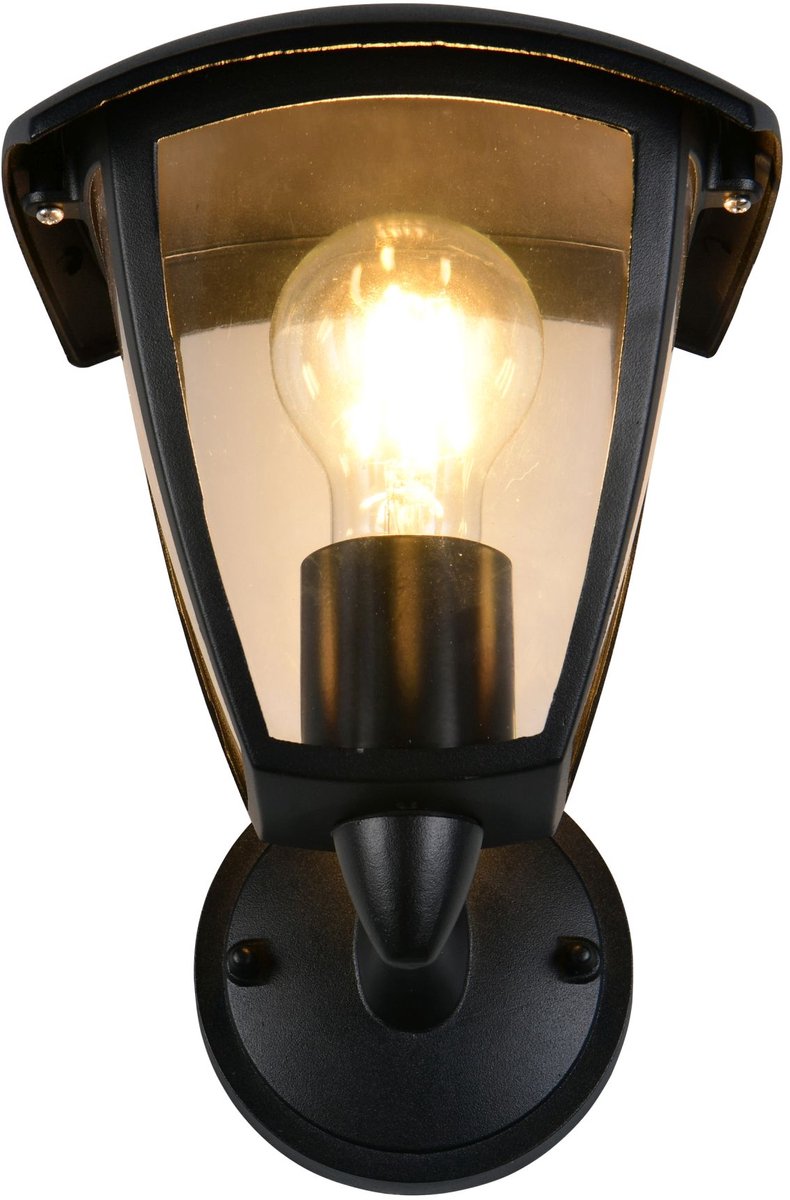 Trio venta - lampada da parete - nero opaco - escl. 1x e27 4 w - montaggio a parete - illuminazione da esterno - ip44