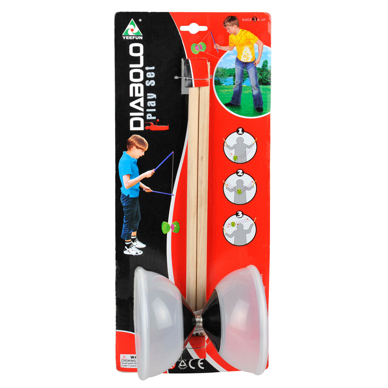 Diabolo grande trasparente