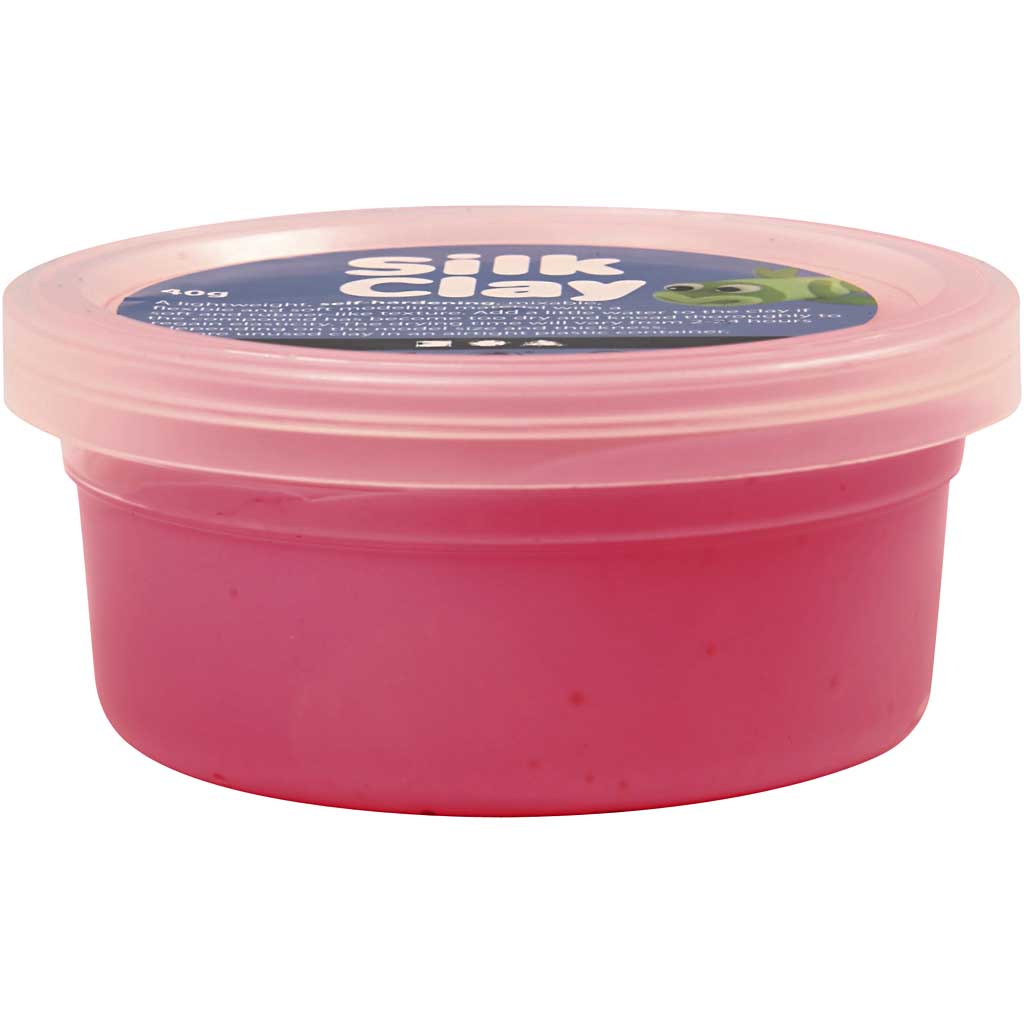 Clay di seta - rosa, 40gr.
