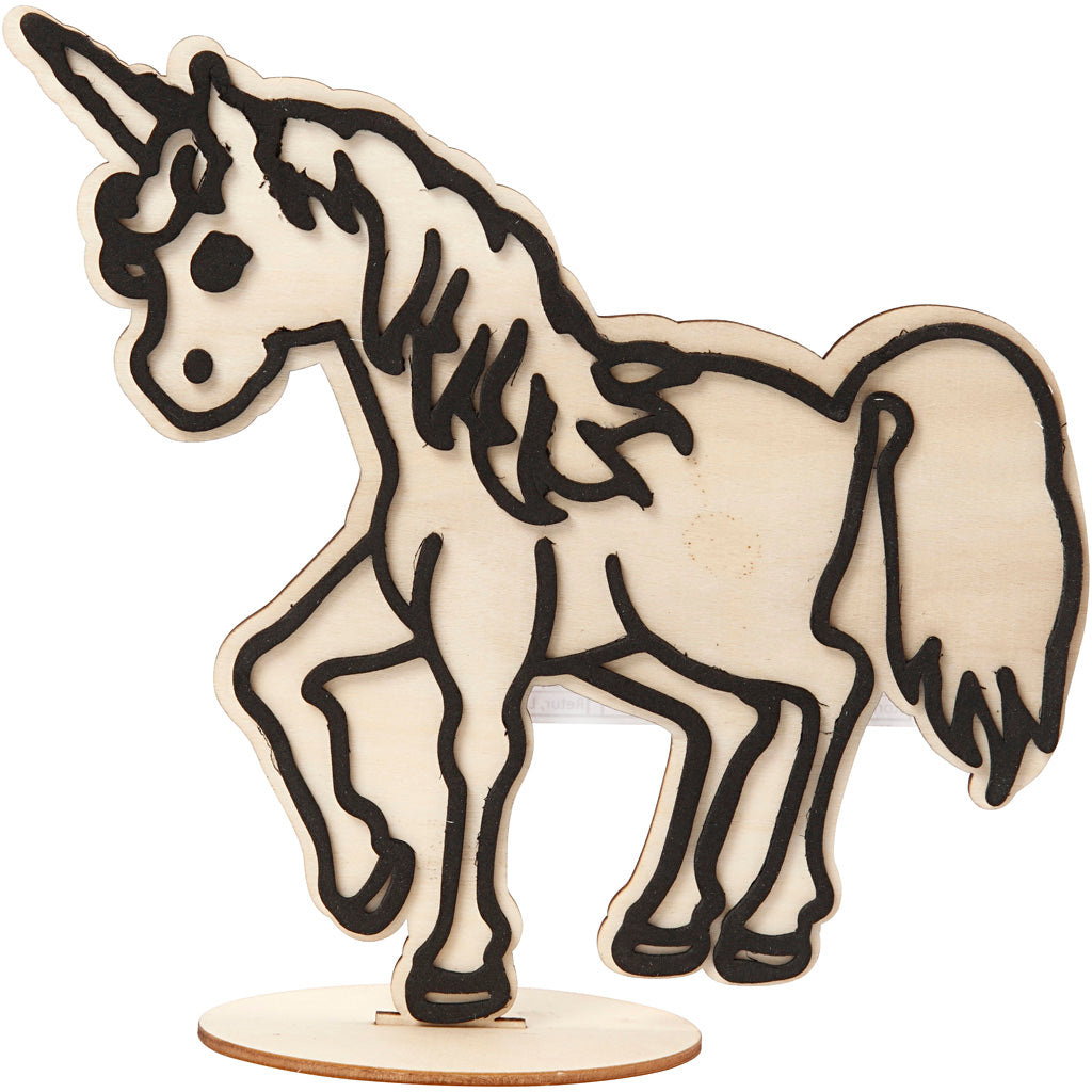 Figura decorativa de la empresa Creativ, unicornio, h: 19 cm, 1 pieza