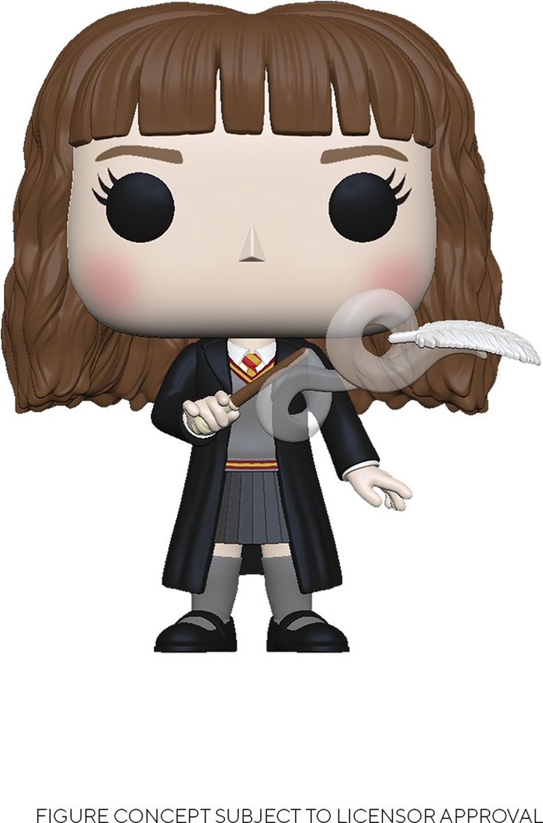 Funko harry potter - pop! peliculas vinilo hermione con pluma figura coleccionable de 9 cm - multicolores