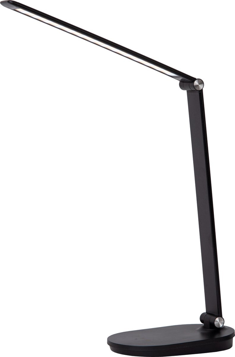 Lucide aldwin - bureaulamp - led dimbaar - cct - 1x8w 2800k 6500k - zwart