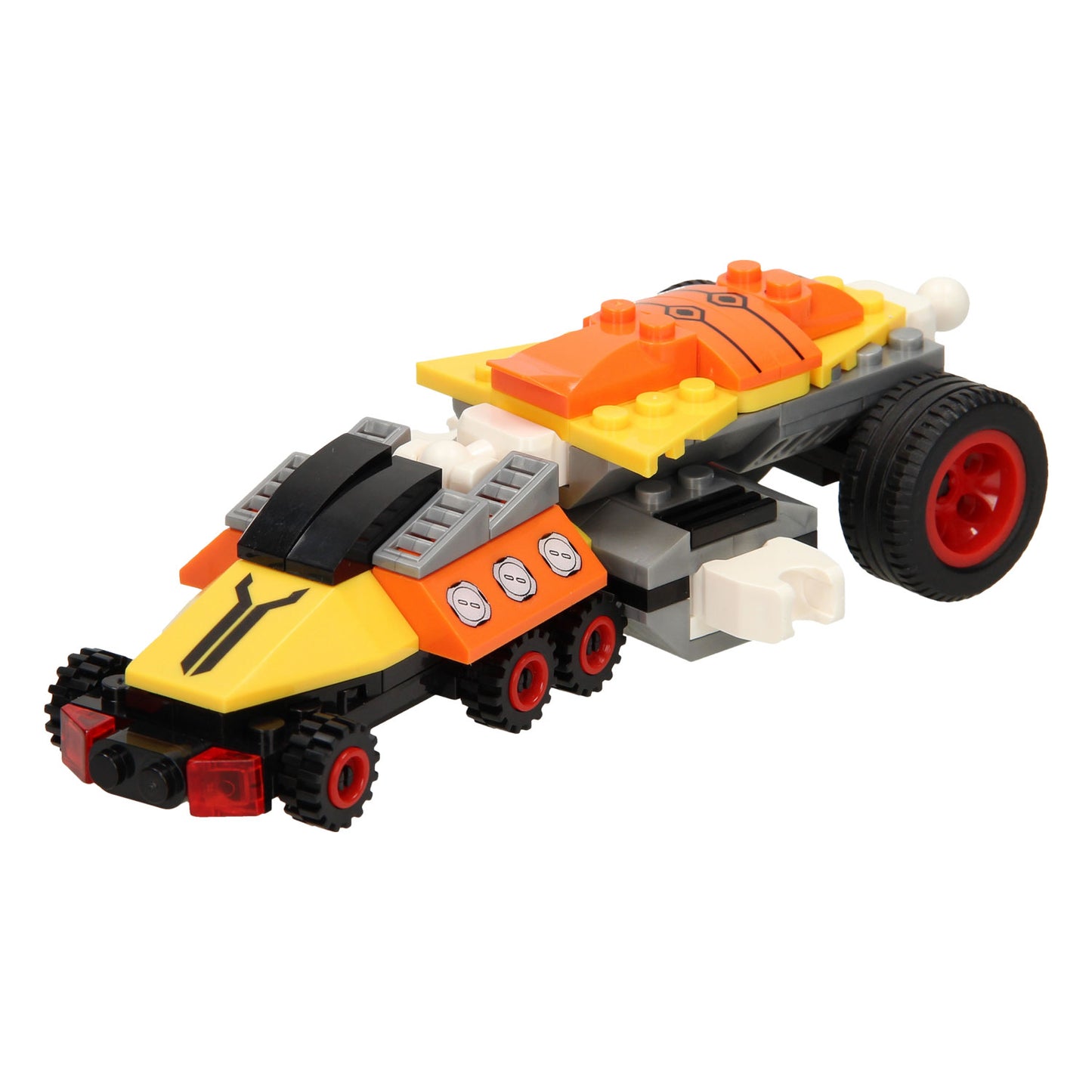 Set da costruzione Titan Heroes - Esploratore spaziale arancione - 96 pezzi.