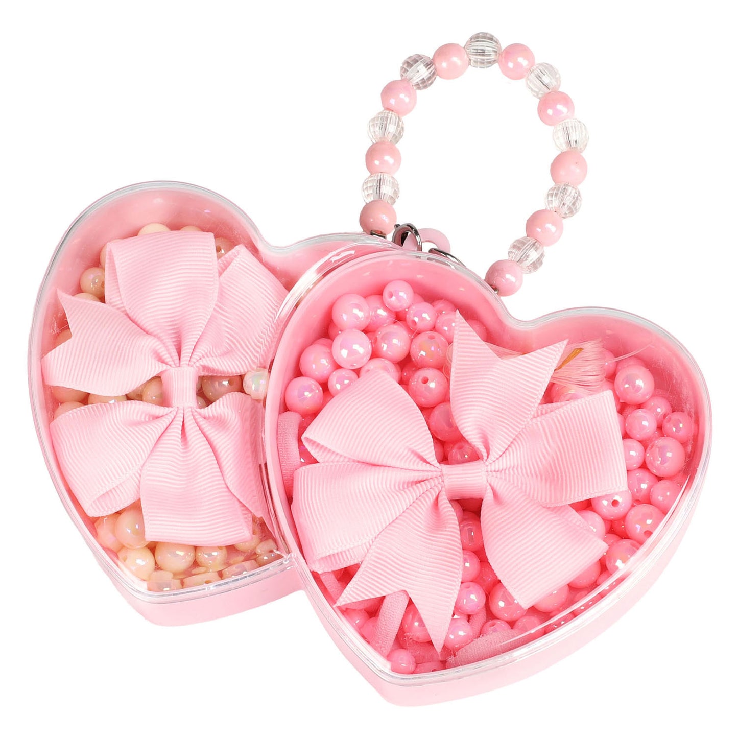 Set di perline a cuore a 2 strati