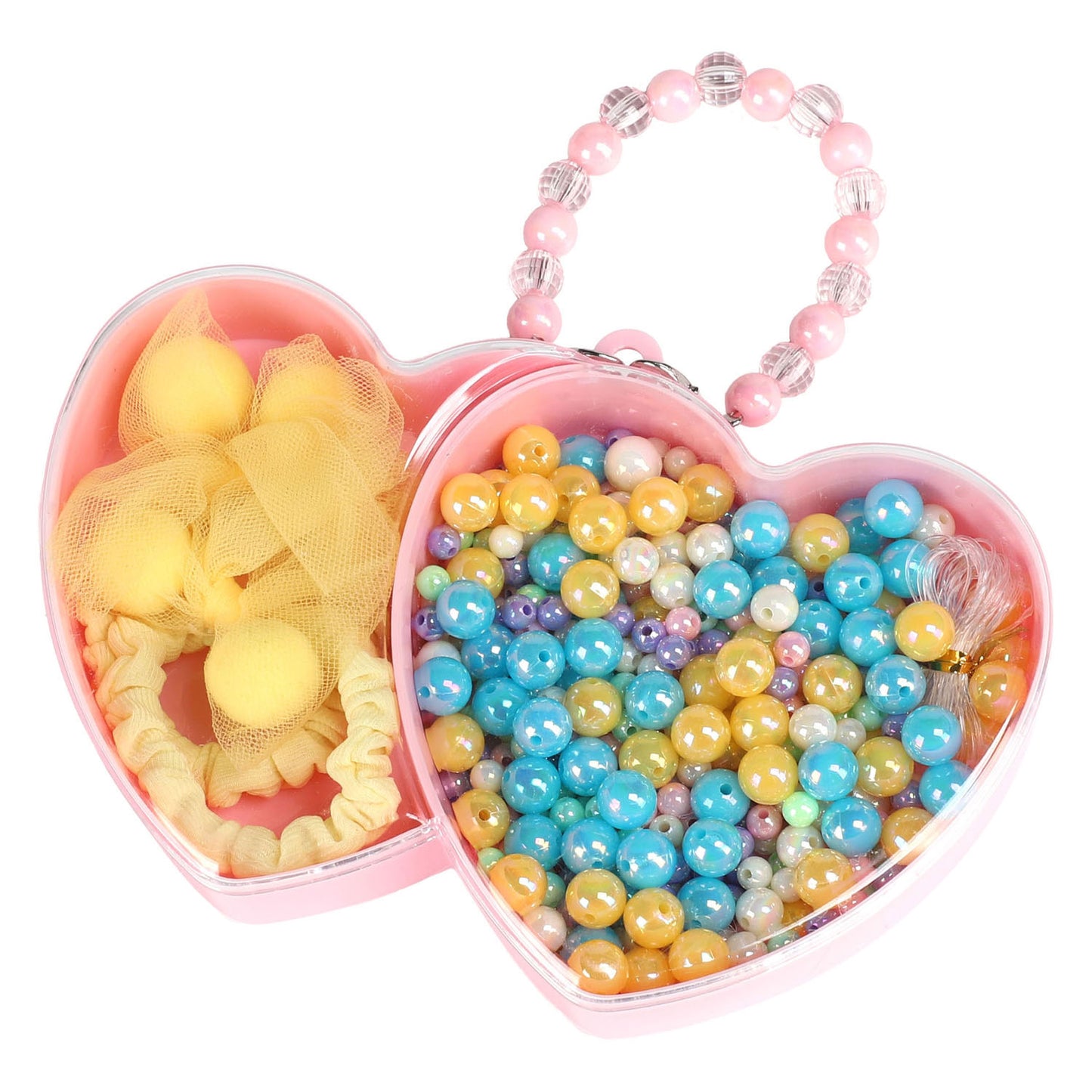 Accessori per capelli con perline cuore a 2 strati