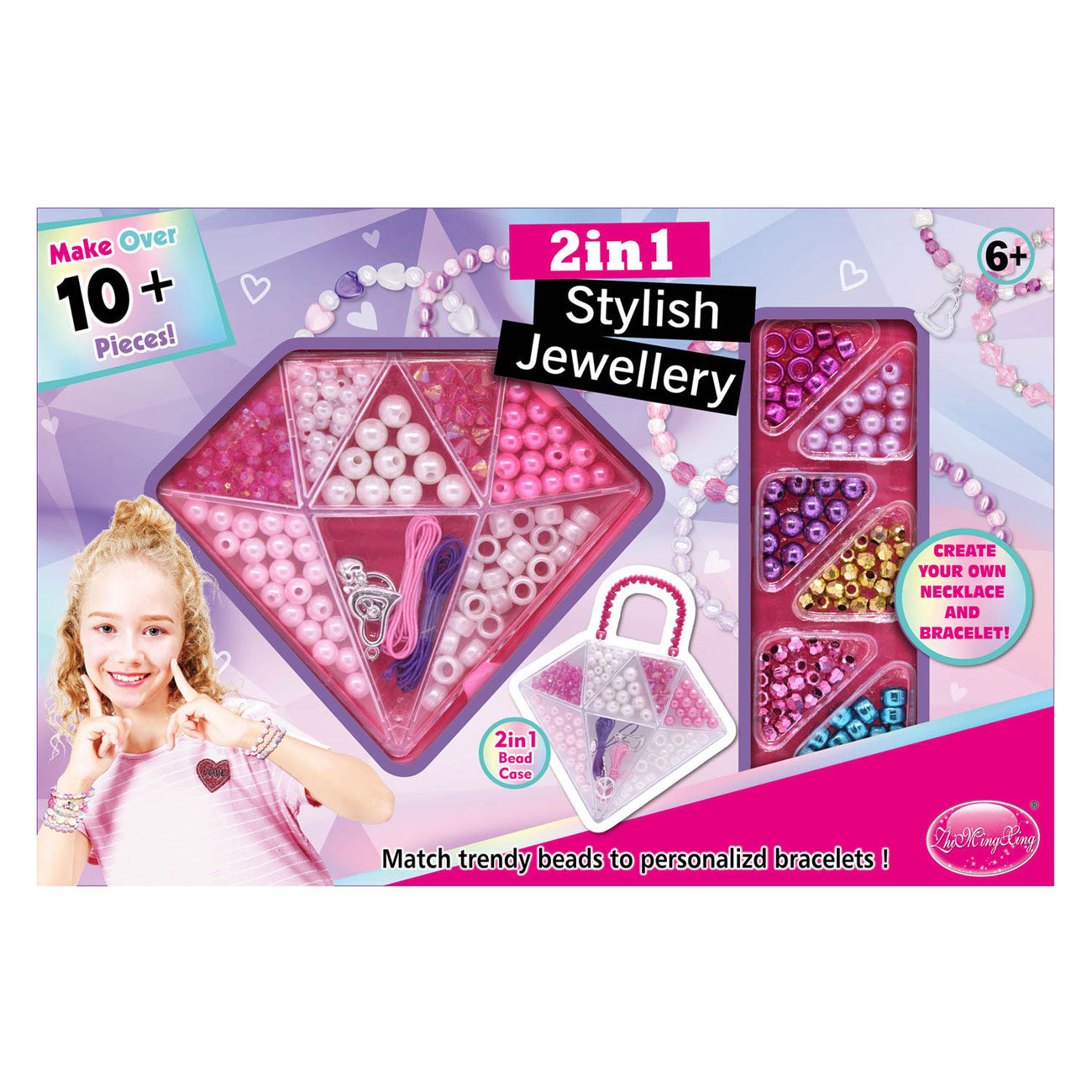 Gioielli alla moda Creazione di gioielli con diamanti 2 in 1