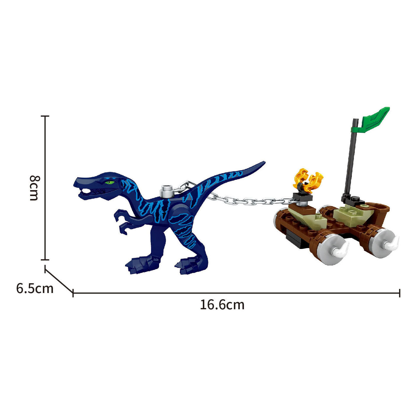 Set da costruzione Dino Ridel - 52 pezzi.
