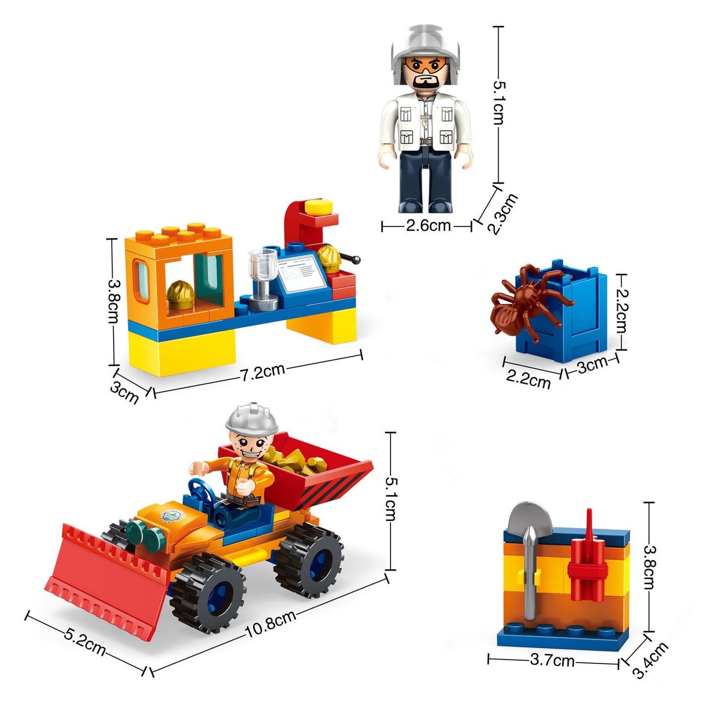 Set de construcción para lavado de oro - 104 piezas.