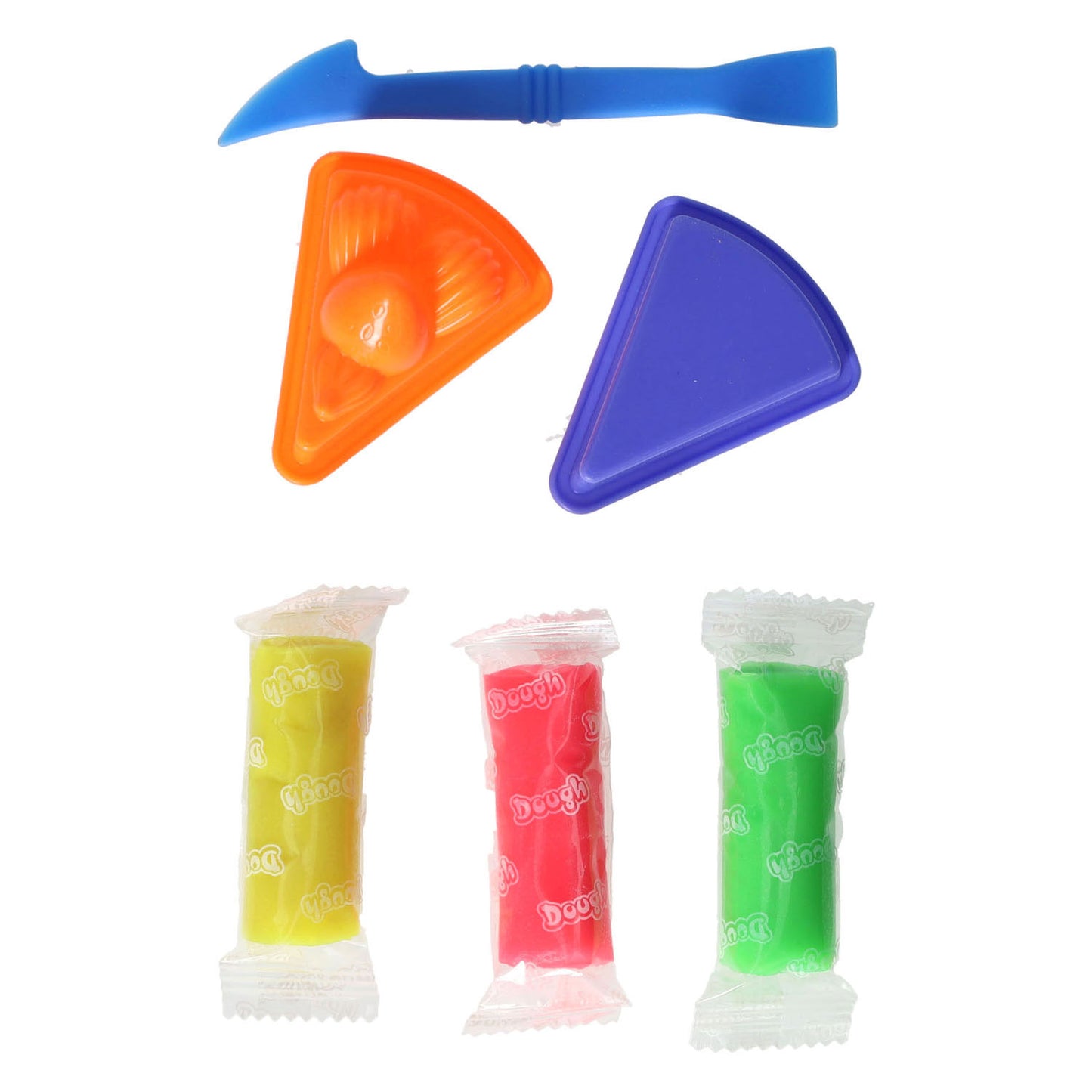 Set in argilla con 2 stampi per dessert e strumenti - 3 colori di argilla