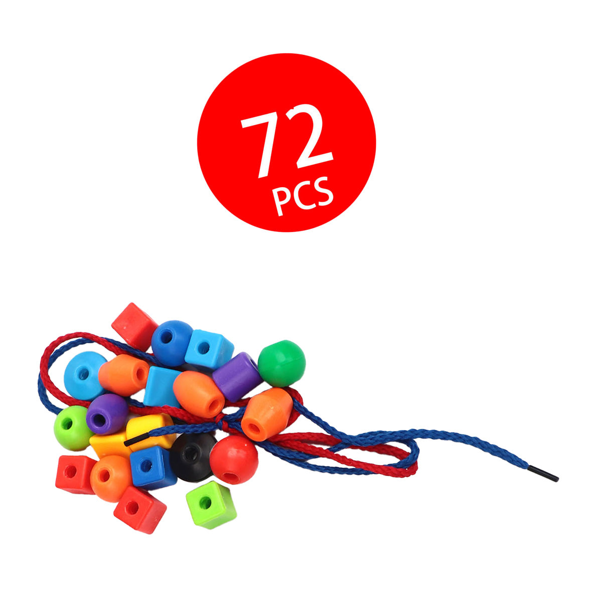 Beads in box, 72 pcs.
