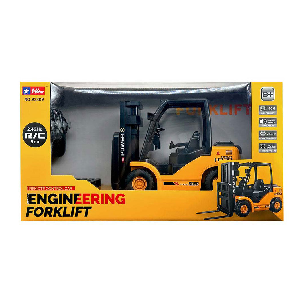 Carrello elevatore radiocomandato ricaricabile con luci e suoni