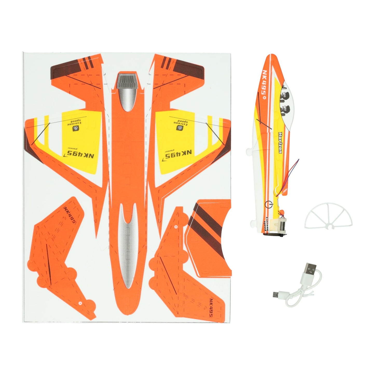 Set da costruzione per aeroplano con elica funzionante