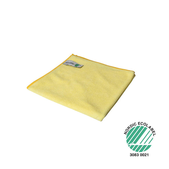 Wecoline weco panno in microfibra nordic eco giallo (10 pezzi)
