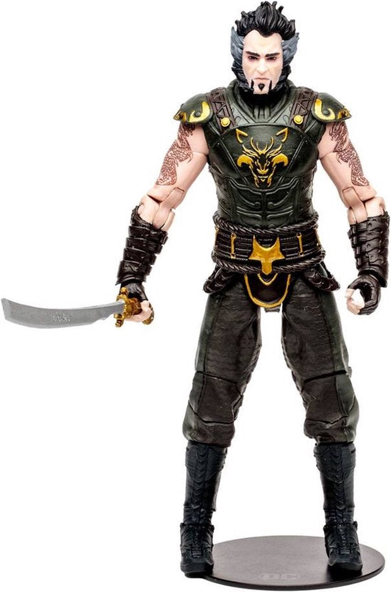Mcfarlane giocattoli dc gaming costruisci una action figure ra's al ghul (arkham city) 18 cm