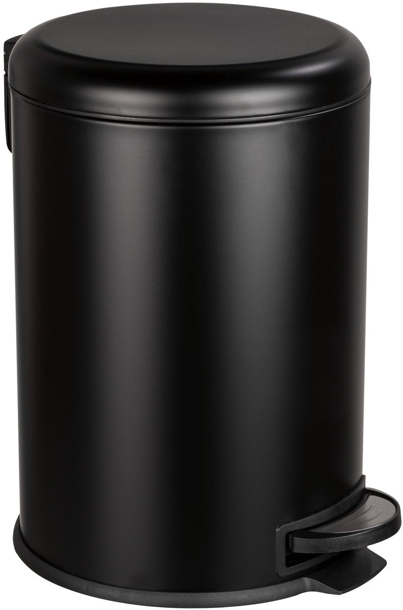 Wenko cubo de basura con pedal leman easy-close 20 litros negro mate - tapa de fácil cierre - cubo de basura - cubo de basura - cubo de basura - cubo de basura