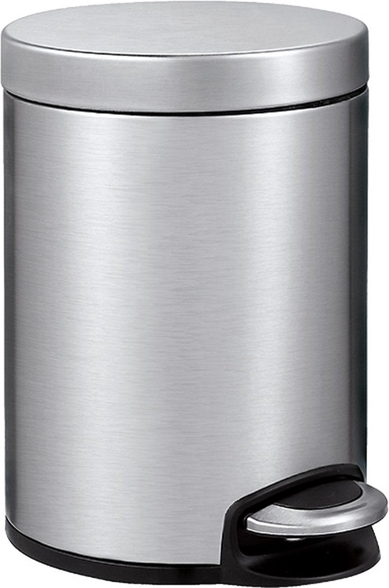 Eko - serene pedaalemmer 5 liter - stainless steel plastic - mat rvs - prullenbak