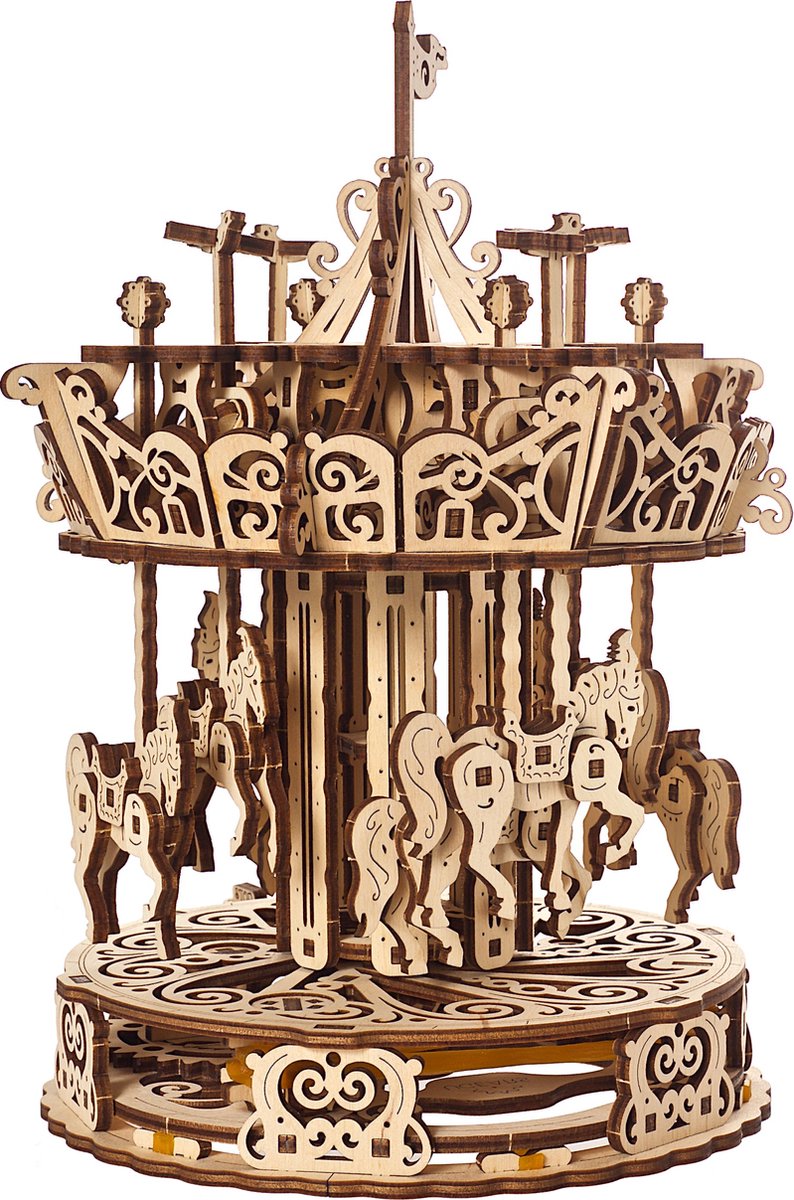 Modelo 3D de madera Ugears - carrusel