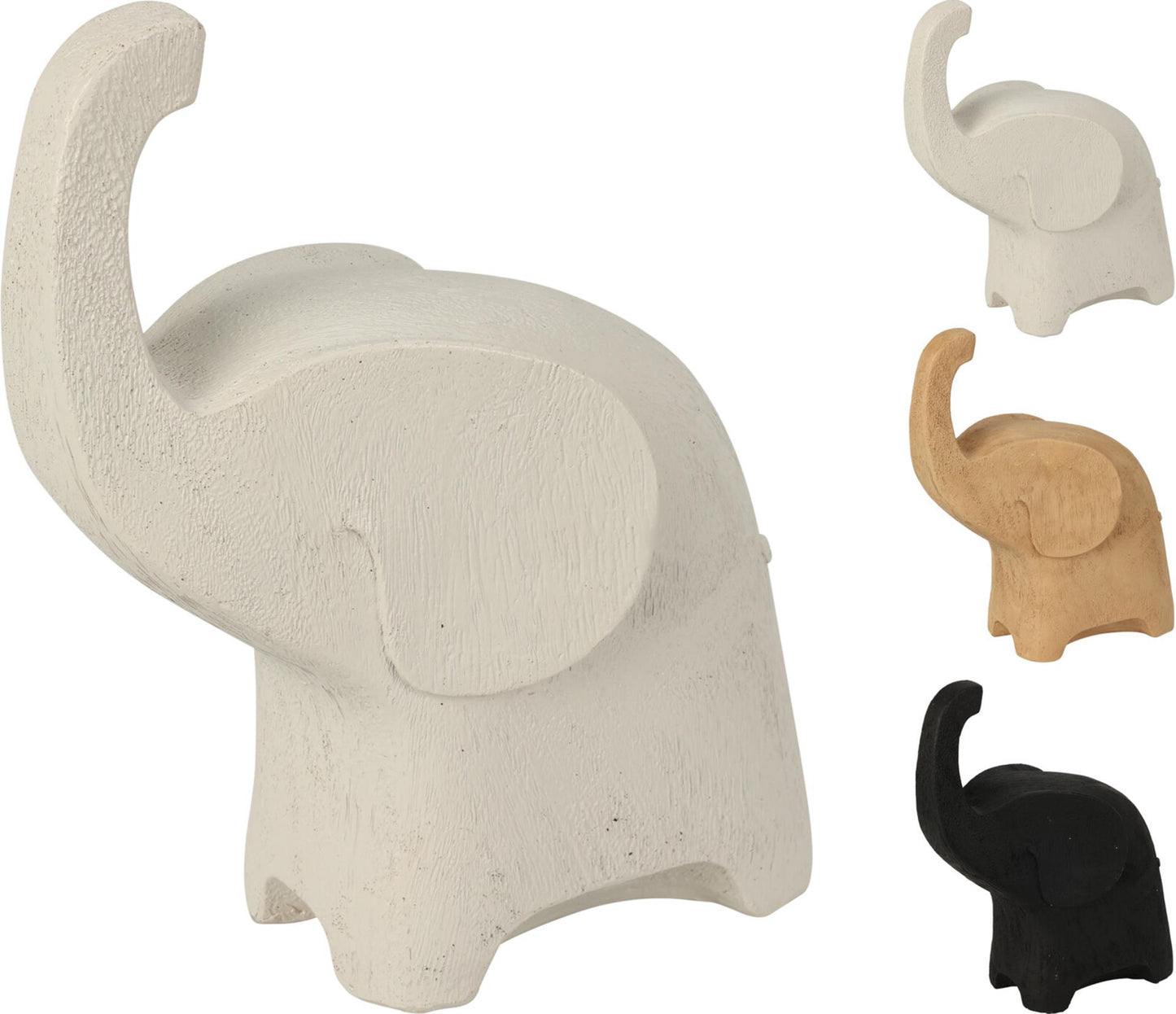 Statua di elefante Cozydecor in polystone da 20 cm