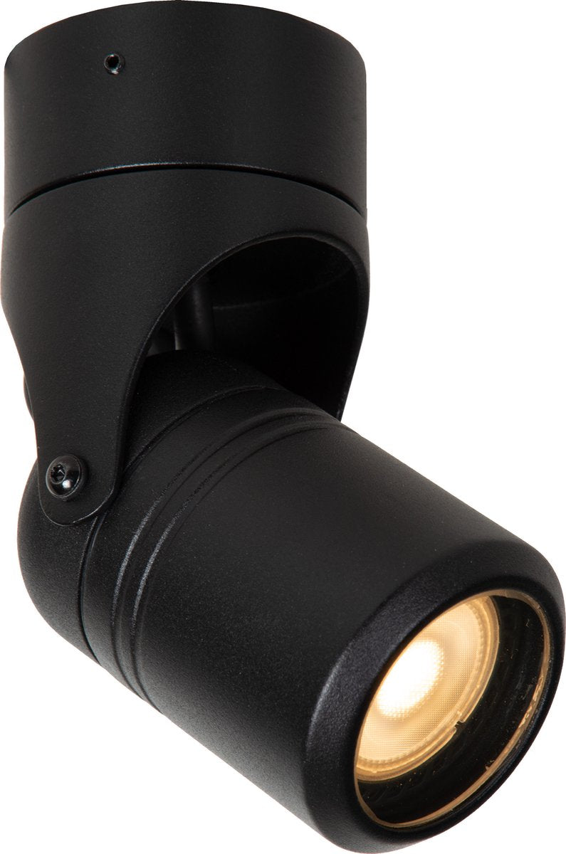 Lucide niort - faretto da soffitto (lampada da soffitto) interno esterno - 1xgu10 - ip44 - nero