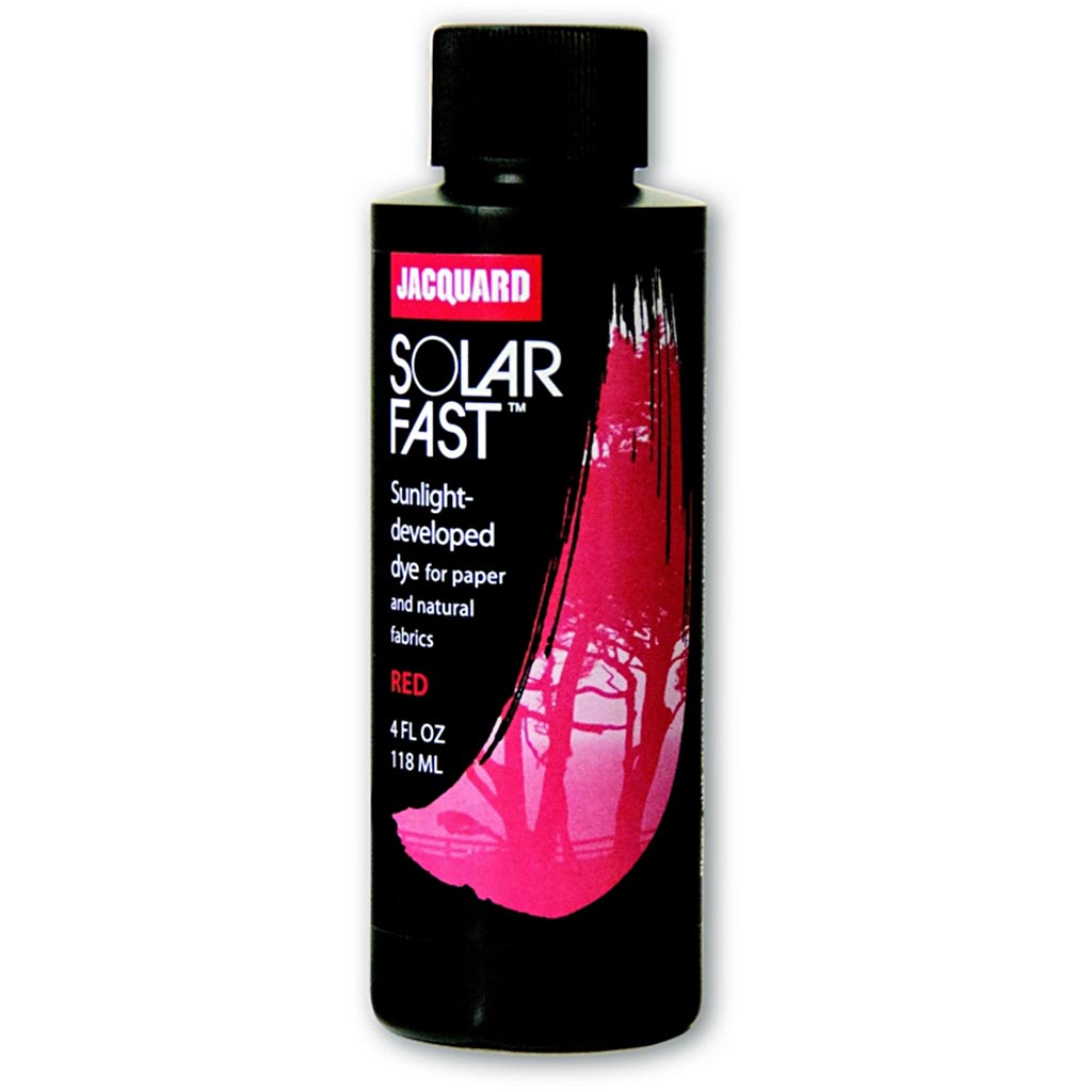 Jacquard Solarfast - Light -Sensitive Colortant, Red (104), 118 ml 1 bottiglia