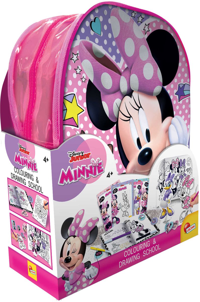 Lisciani minnie zainetto scuola di disegno e colorazione