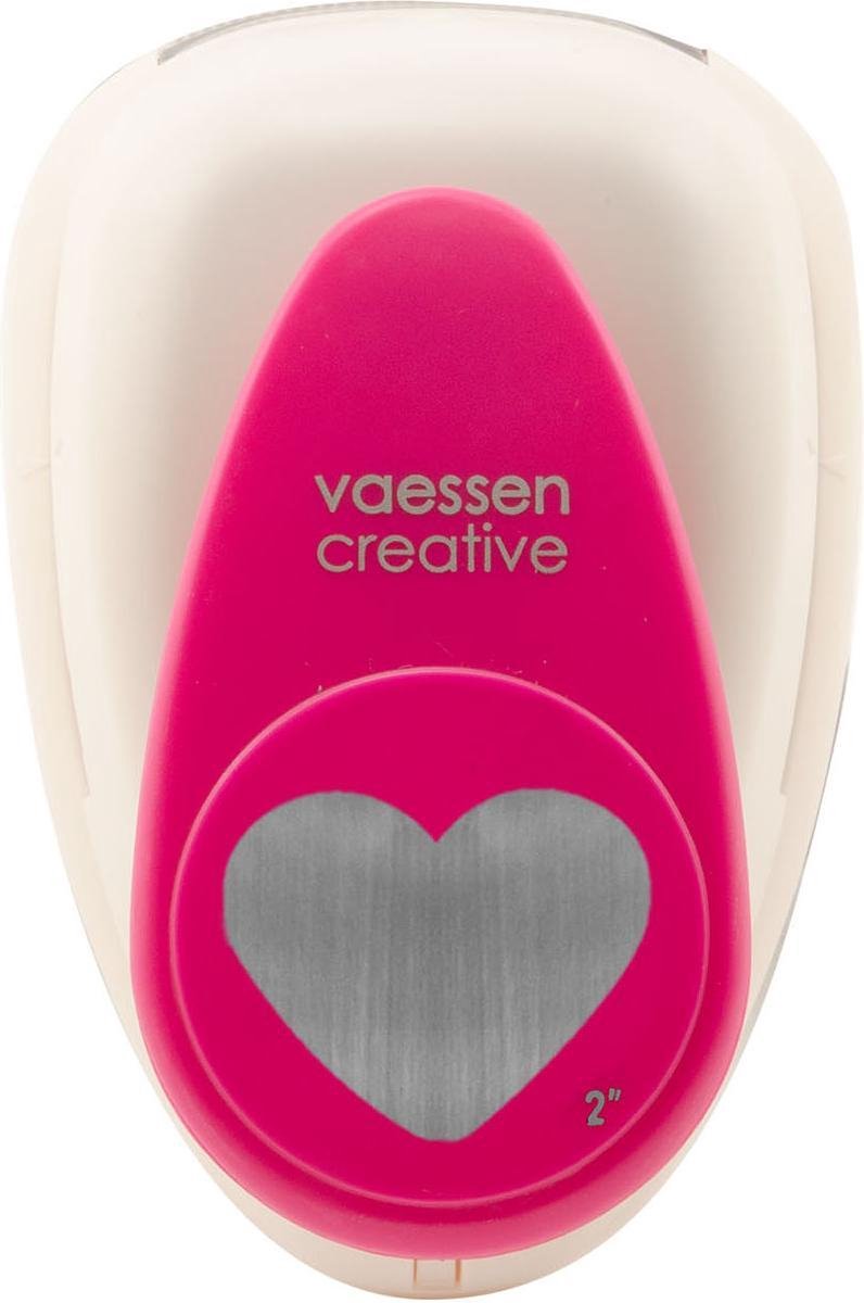 Vaessen creative pons - figuurpons - hart - 4,1 x 4,9 cm