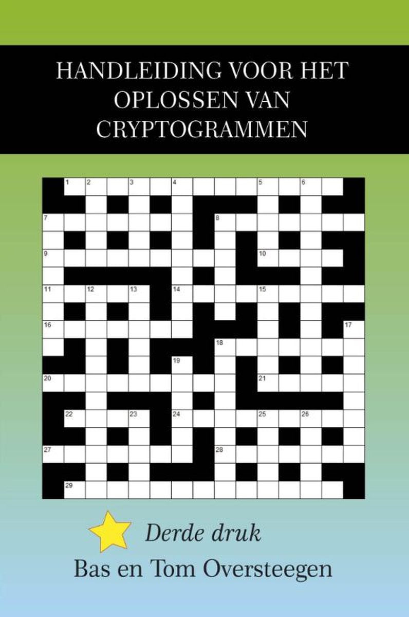 Manual sin marca sin marca para resolver criptogramas