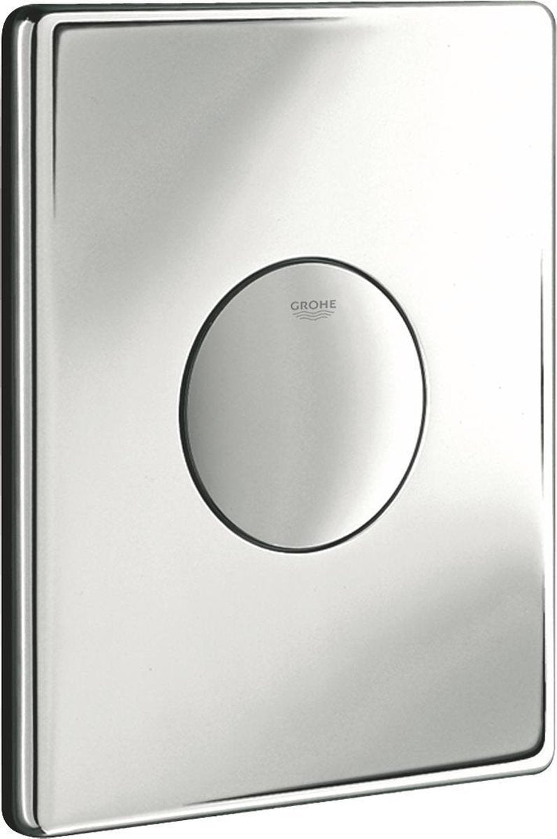Placa mando inodoro grohe skate simple descarga vertical horizontal cromo